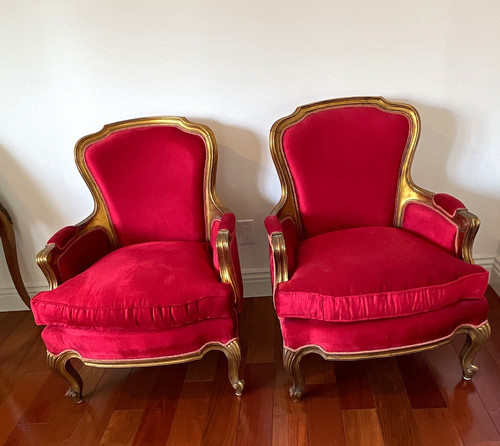 Set red upholstered - set, of